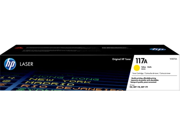 HP 117A Yellow Original Laser Toner Cartridge W2072A