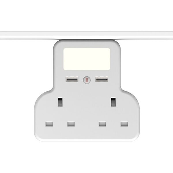 Porodo Multi-Function Socket and Night Light 13A 12W – White