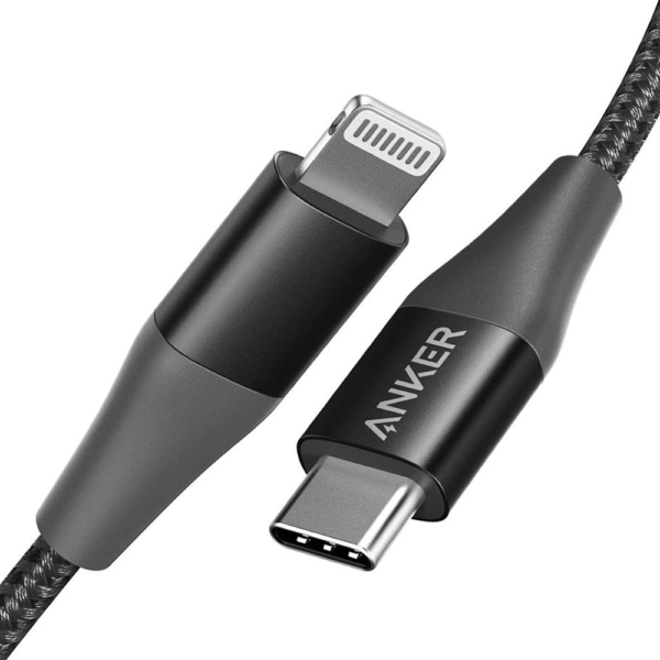 Anker PowerLine+ II USB-C Cable with Lightning Connector – Black