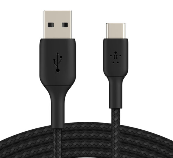 Belkin Braided USB-C to USB-A Cable (1m / 3.3ft Black)