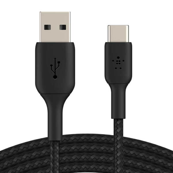 Belkin Braided USB-C to USB-A Cable (1m / 3.3ft Black)