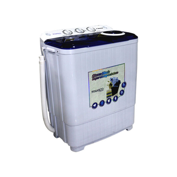 Nasco Washing Machine Semi Automatic 7 Kg White