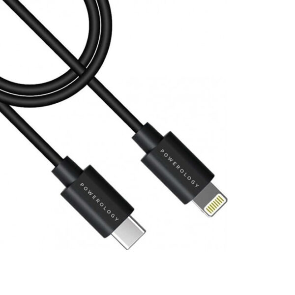 Powerology USB-C to Lightning Cable 3M – Black