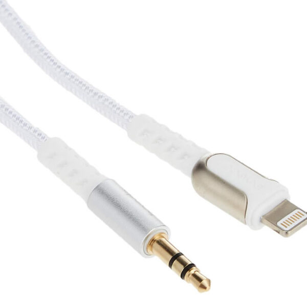 Porodo Metal Braided Lightning to AUX Cable 1.2M