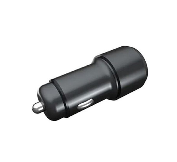Powerology Dual Port LED Car Charger PD 35w+QC 18w With Type-C To Type-C Cable 0.9m 3a-Black