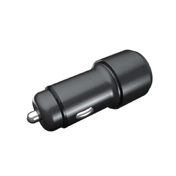 Powerology Dual Port LED Car Charger PD 35w+QC 18w With Type-C To Type-C Cable 0.9m 3a-Black