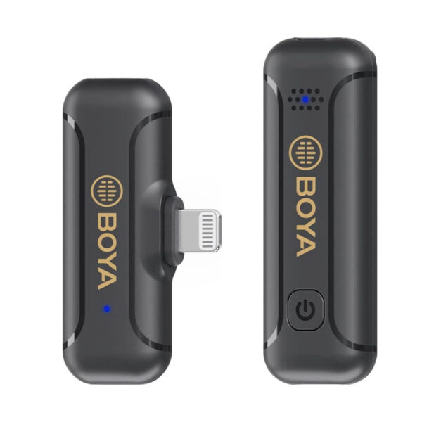 Boya By-WM3T2-D1 Digital True-Wireless Microphone System with Lightning Connector for iOS Mobile Dev
