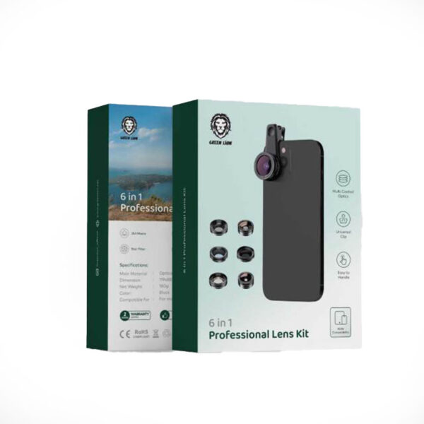 Green Lion 6 in 1 Professional Lens Kit – Black