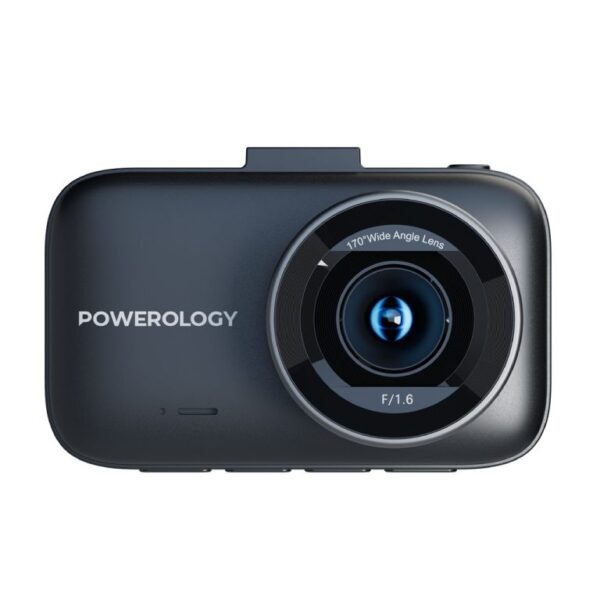 Powerology Dash Camera Ultra with High Utility Built in Sensors 4K Black